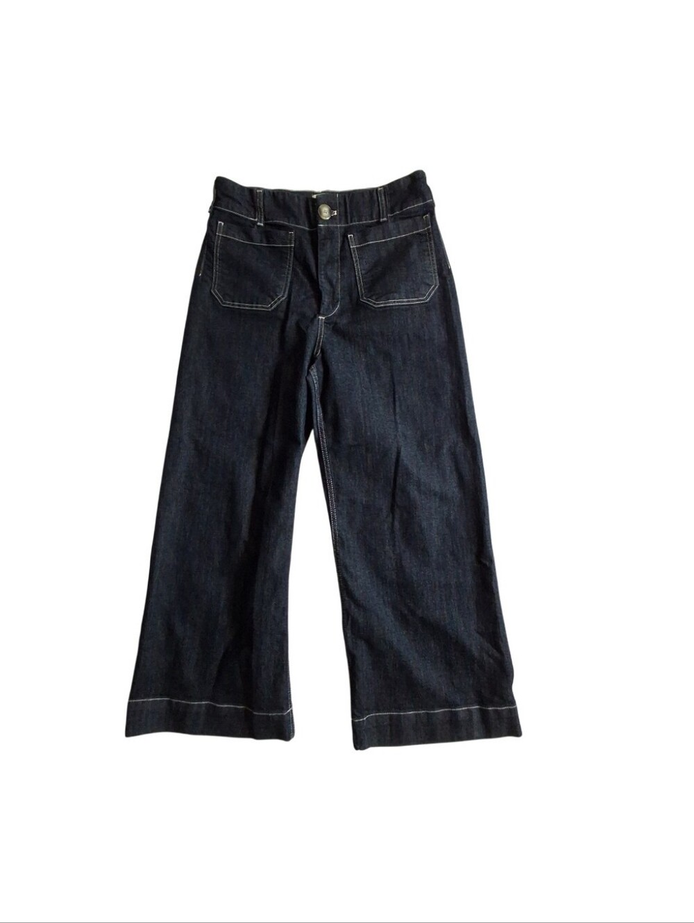 Anthropologie Maeve Colette Jeans Size 30 Dark Wash Wide Leg Crop